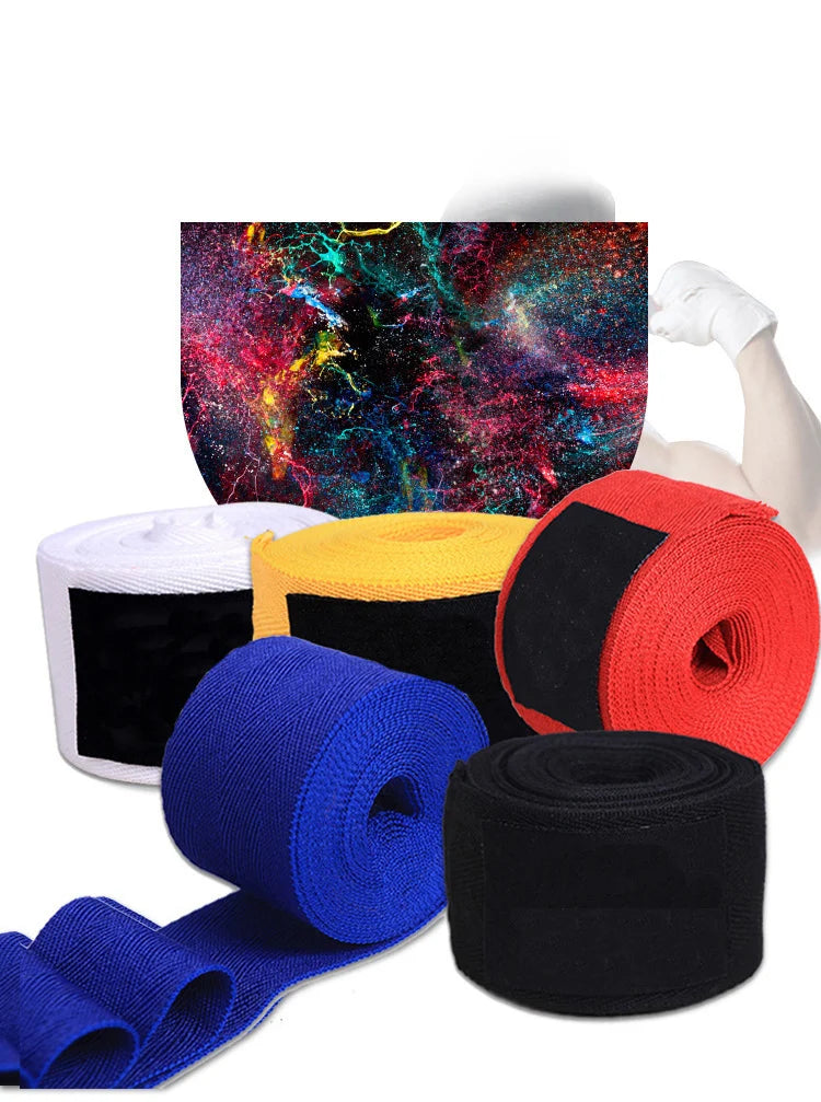 2PCS 1.5/2/3/5M Boxing Training Bandages Cotton Sports Bandages Sanda Kick Boxing Mma Hand Gloves Wraps Belt Boxing Sports Strap