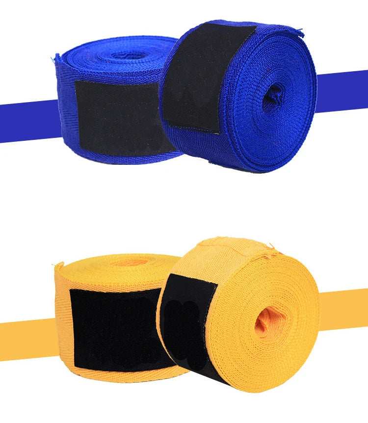 2PCS 1.5/2/3/5M Boxing Training Bandages Cotton Sports Bandages Sanda Kick Boxing Mma Hand Gloves Wraps Belt Boxing Sports Strap