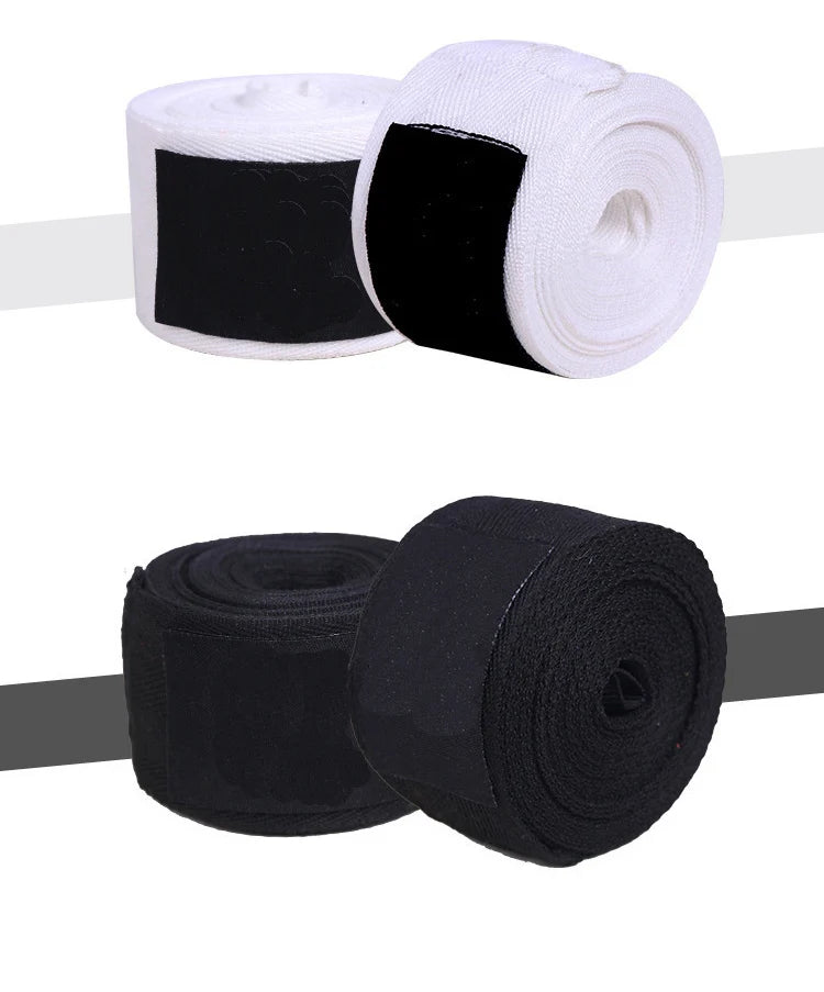 2PCS 1.5/2/3/5M Boxing Training Bandages Cotton Sports Bandages Sanda Kick Boxing Mma Hand Gloves Wraps Belt Boxing Sports Strap