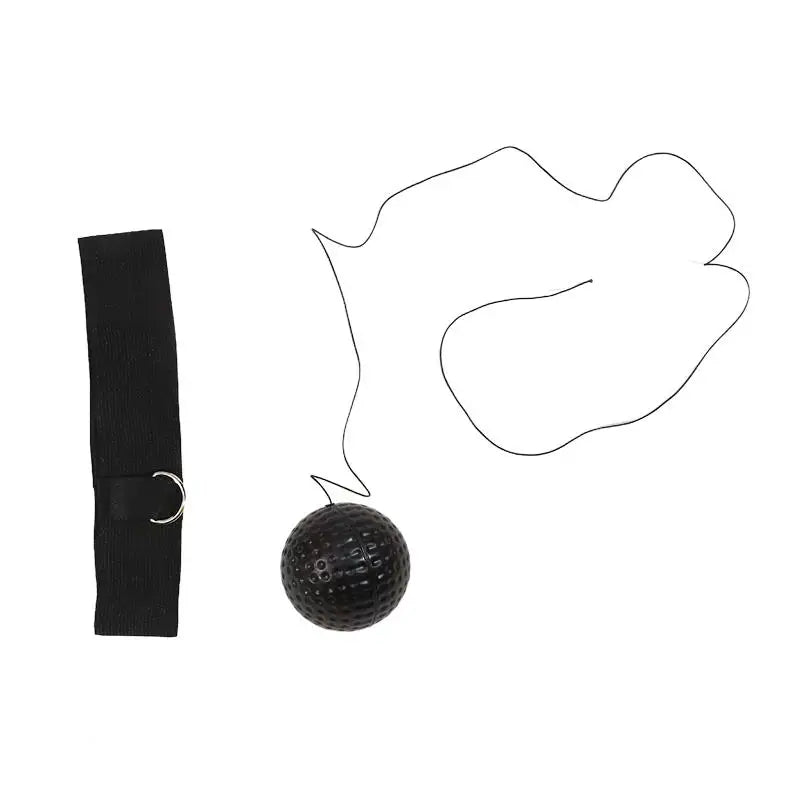 Bandeau élastique et ballon lumineux noir pour la boxe, ballon de vitesse pour adultes et enfants, ballons de réaction et de rebond pour le sport