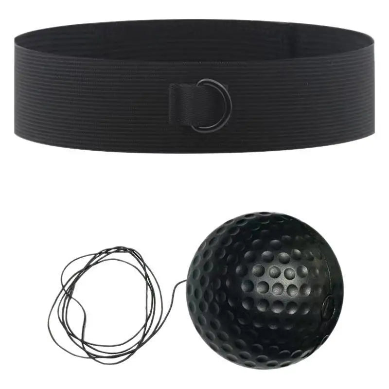 Bandeau élastique et ballon lumineux noir pour la boxe, ballon de vitesse pour adultes et enfants, ballons de réaction et de rebond pour le sport