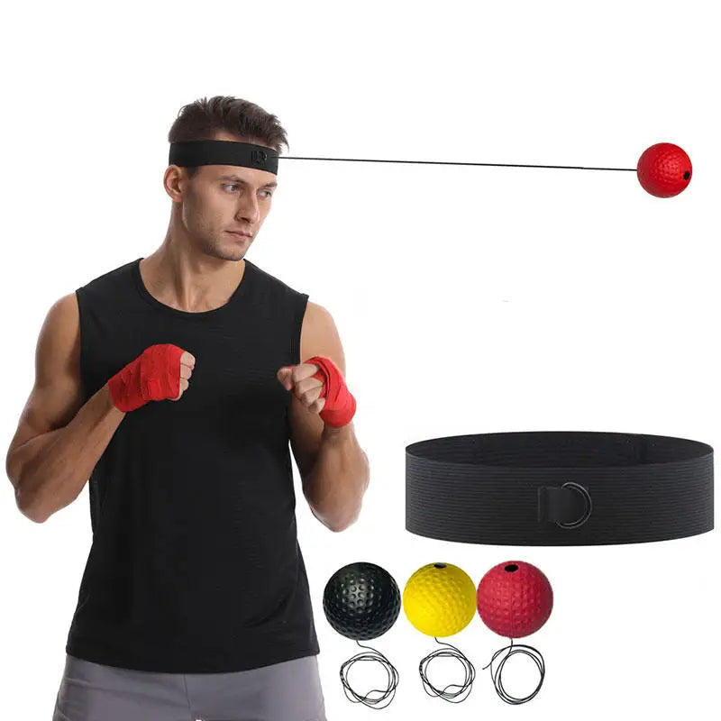 Elastic Headband and Black Light Ball Headband Style Boxing Speed Ball For Adult Children's Sports Rebound Reaction Balls