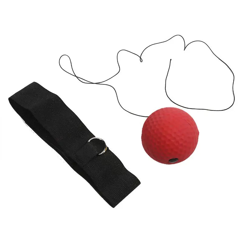 Bandeau élastique et ballon lumineux noir pour la boxe, ballon de vitesse pour adultes et enfants, ballons de réaction et de rebond pour le sport