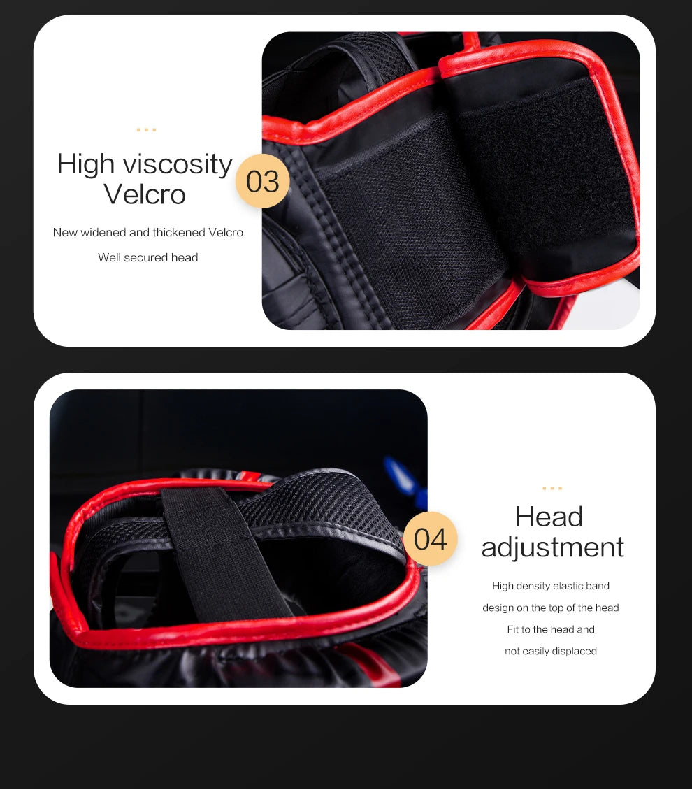 Boxing Helmet Headgear Protective Gear Training Adults Kids Equipment For   Kick boxing Thai Free Fight MMA