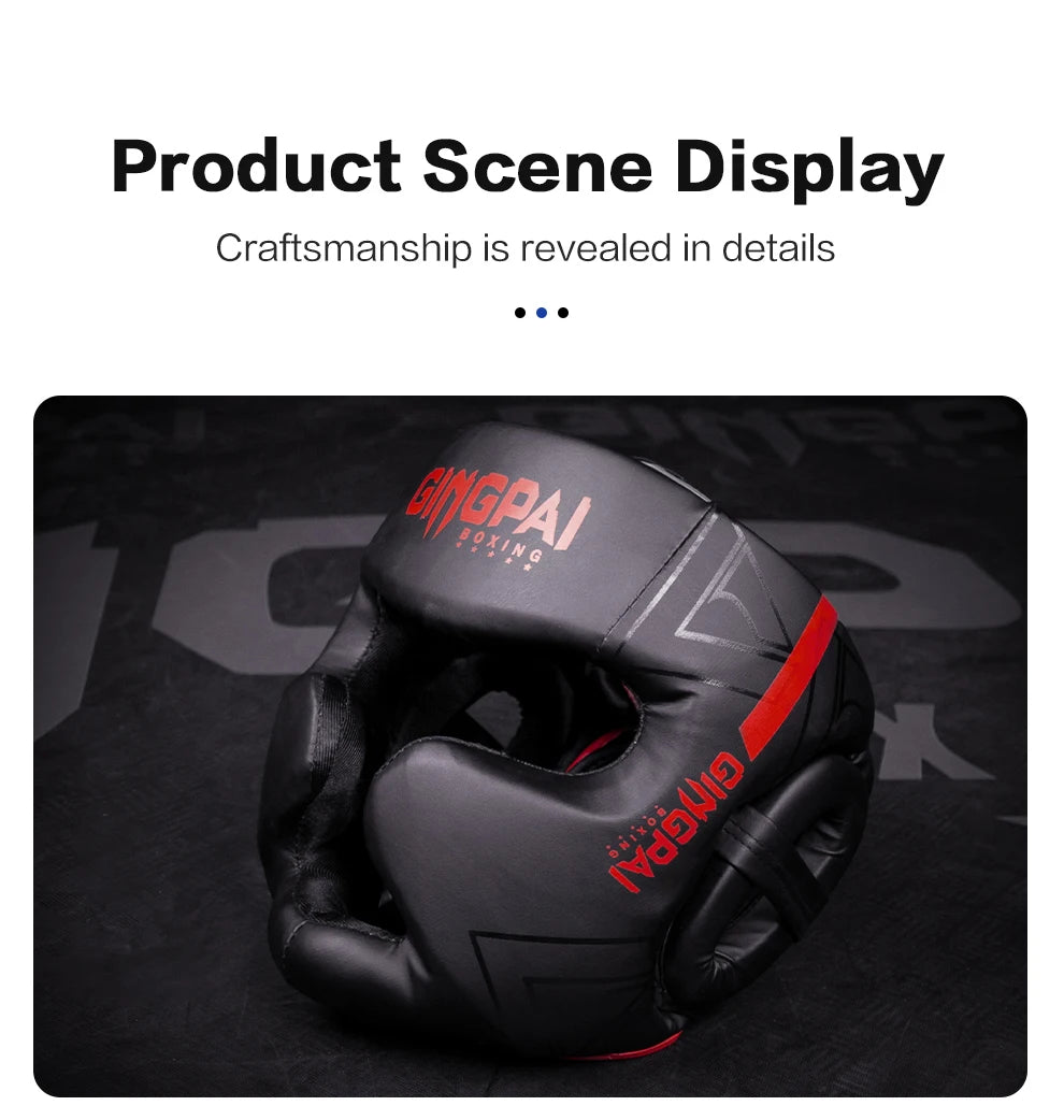Boxing Helmet Headgear Protective Gear Training Adults Kids Equipment For   Kick boxing Thai Free Fight MMA