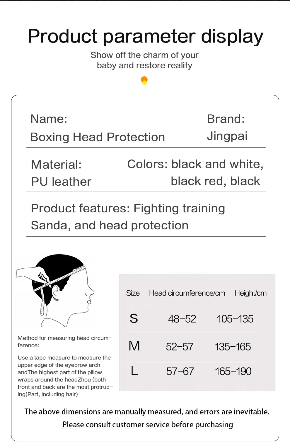 Boxing Helmet Headgear Protective Gear Training Adults Kids Equipment For   Kick boxing Thai Free Fight MMA