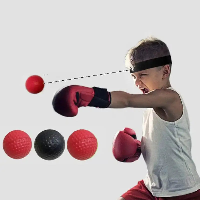 Bandeau élastique et ballon lumineux noir pour la boxe, ballon de vitesse pour adultes et enfants, ballons de réaction et de rebond pour le sport