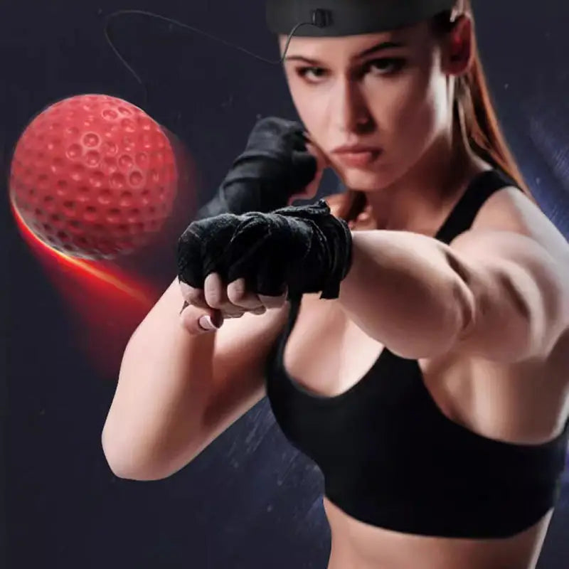 Elastic Headband and Black Light Ball Headband Style Boxing Speed Ball For Adult Children's Sports Rebound Reaction Balls
